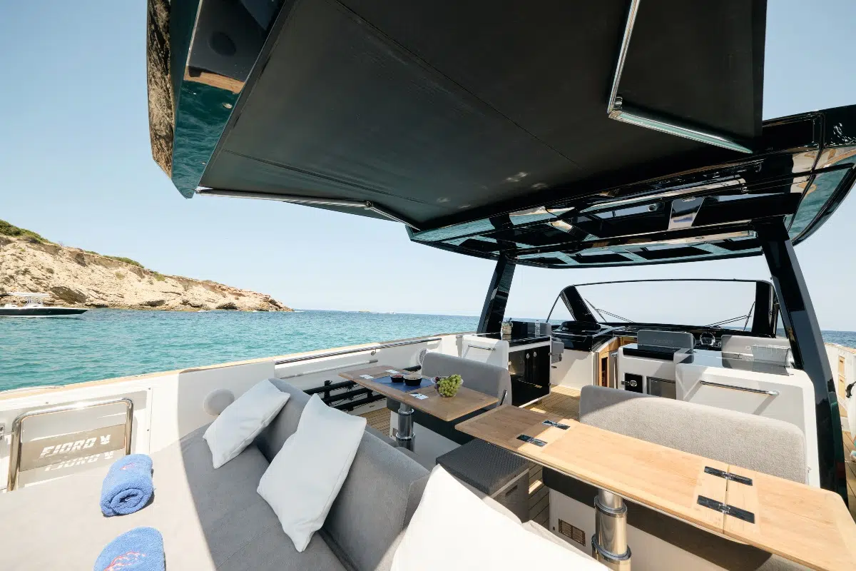 Fjord 52 luxury yacht charter in Ibiza — photo 6 | Cyril Peret