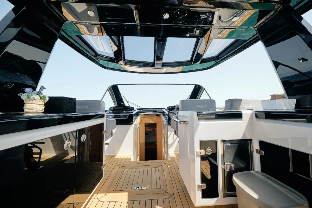 Fjord 52 luxury yacht charter in Ibiza — photo 4 | Cyril Peret