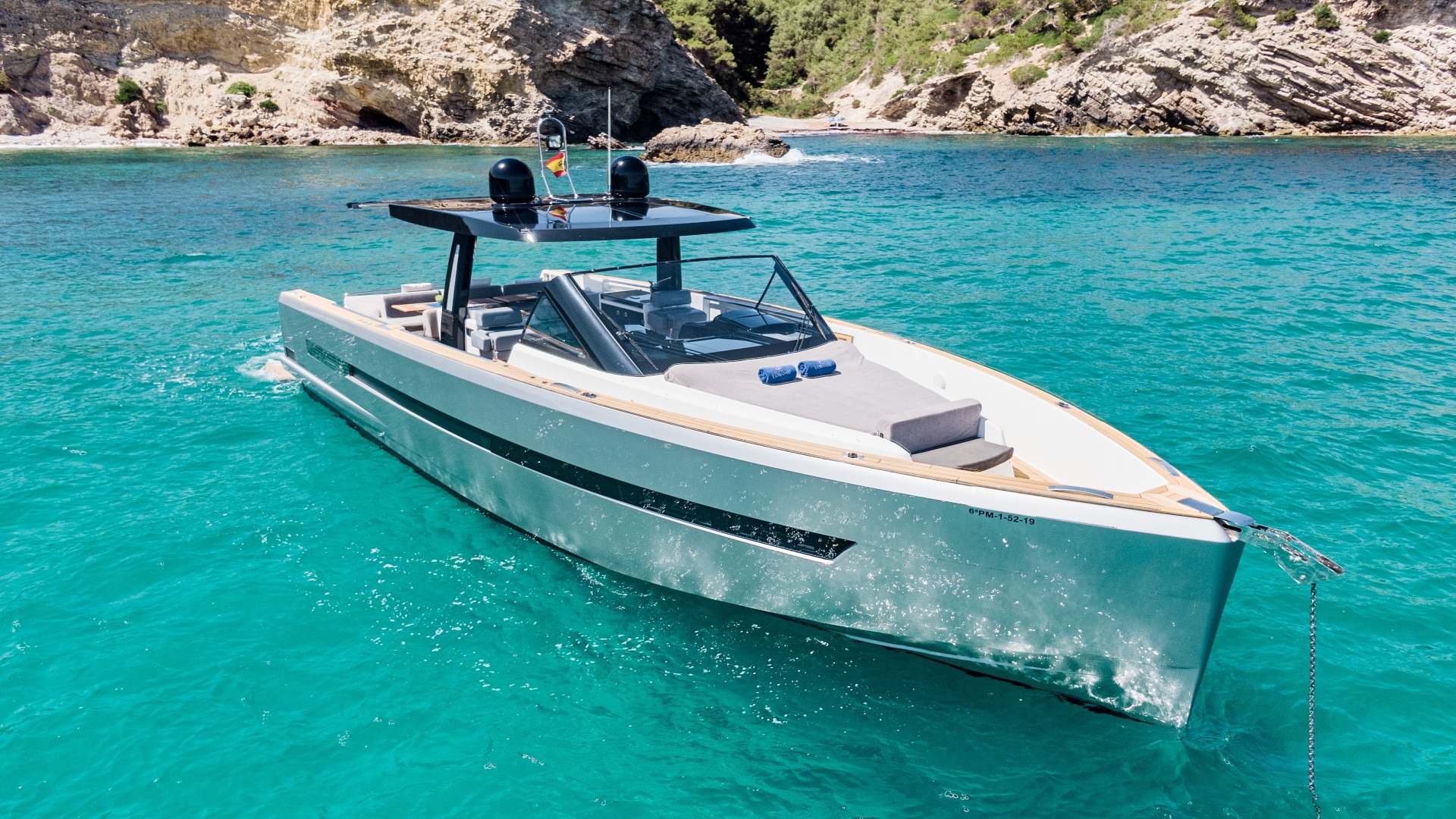 Fjord 52 luxury yacht charter in Ibiza — photo 13 | Cyril Peret