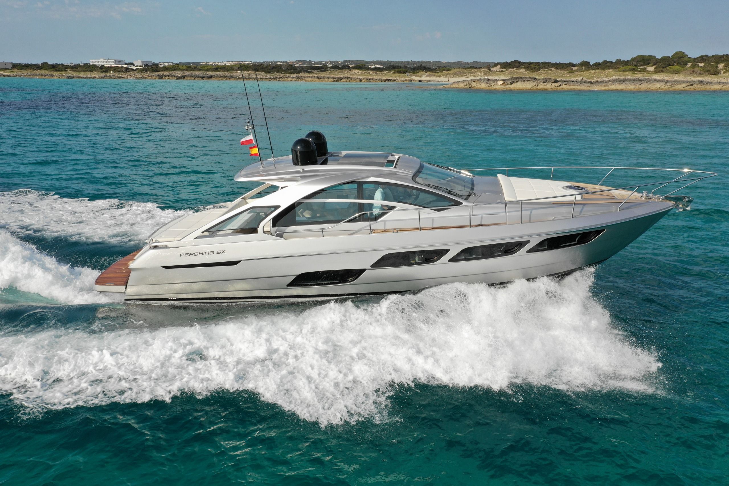 Pershing 5X luxury yacht charter in Ibiza — photo 21 | Cyril Peret