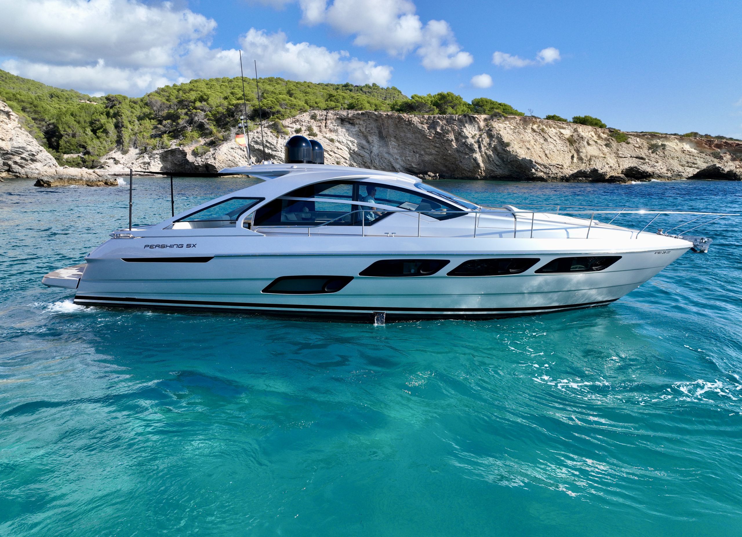 Pershing 5X luxury yacht charter in Ibiza — photo 19 | Cyril Peret