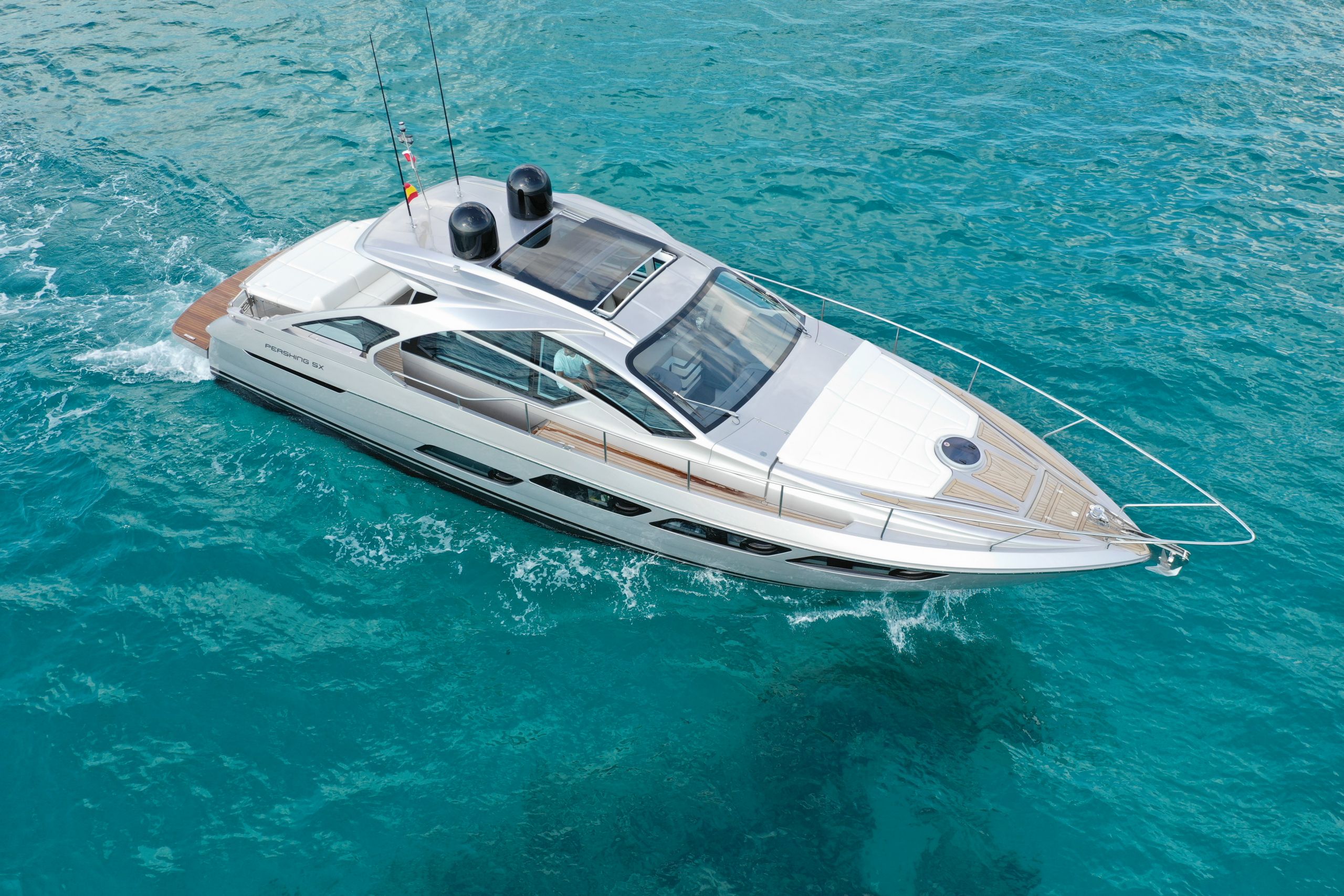 Pershing 5X luxury yacht charter in Ibiza — photo 18 | Cyril Peret