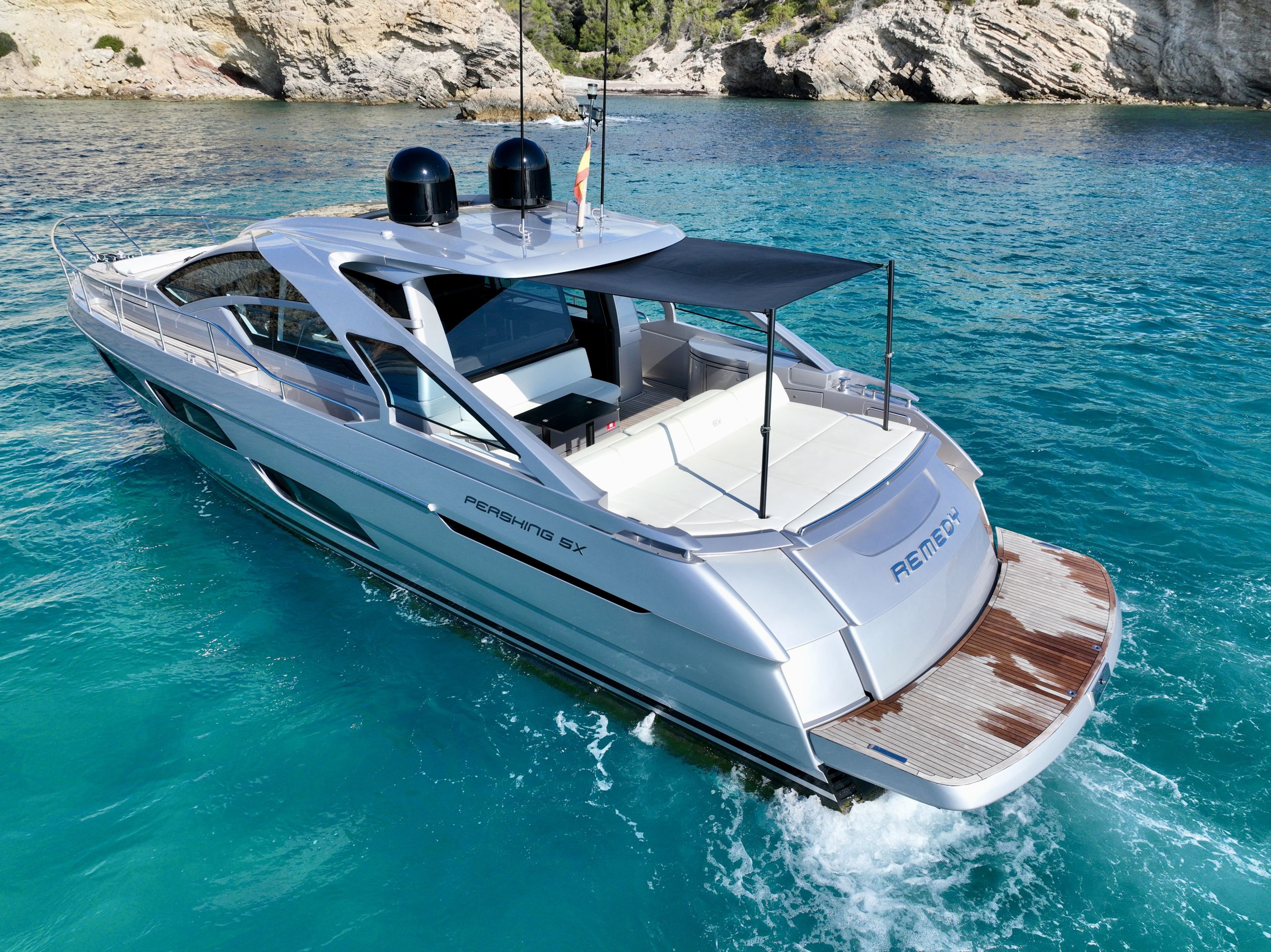 Pershing 5X luxury yacht charter in Ibiza — photo 17 | Cyril Peret