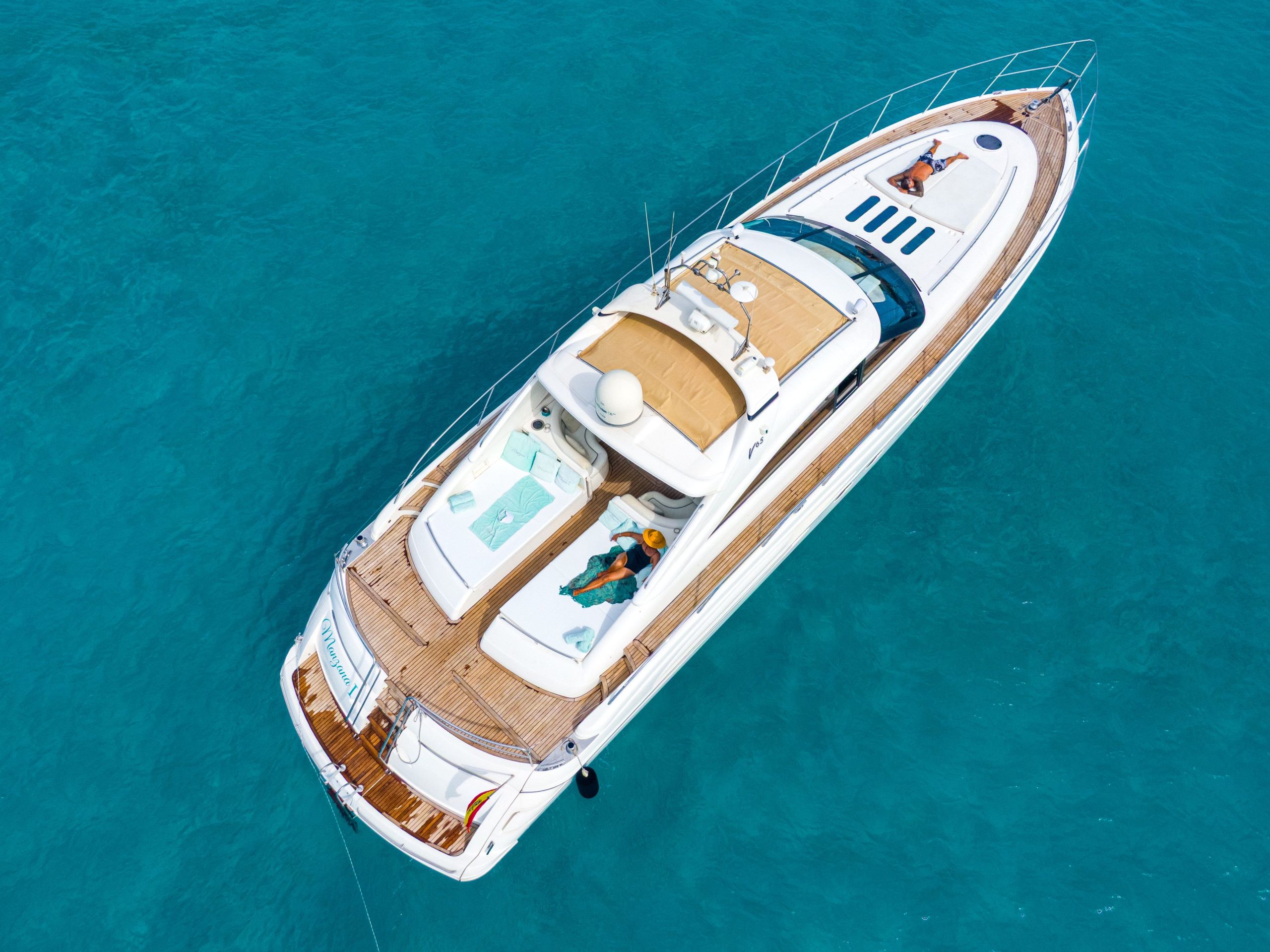 Princess V65 luxury yacht charter in Ibiza — photo 11 | Cyril Peret