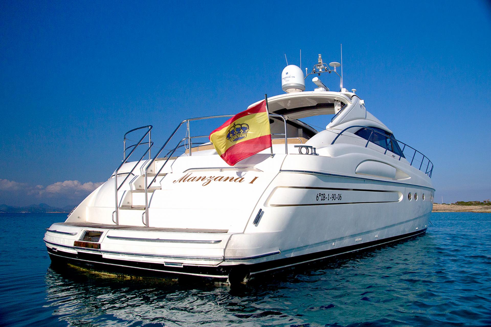 Princess V65 luxury yacht charter in Ibiza — photo 9 | Cyril Peret