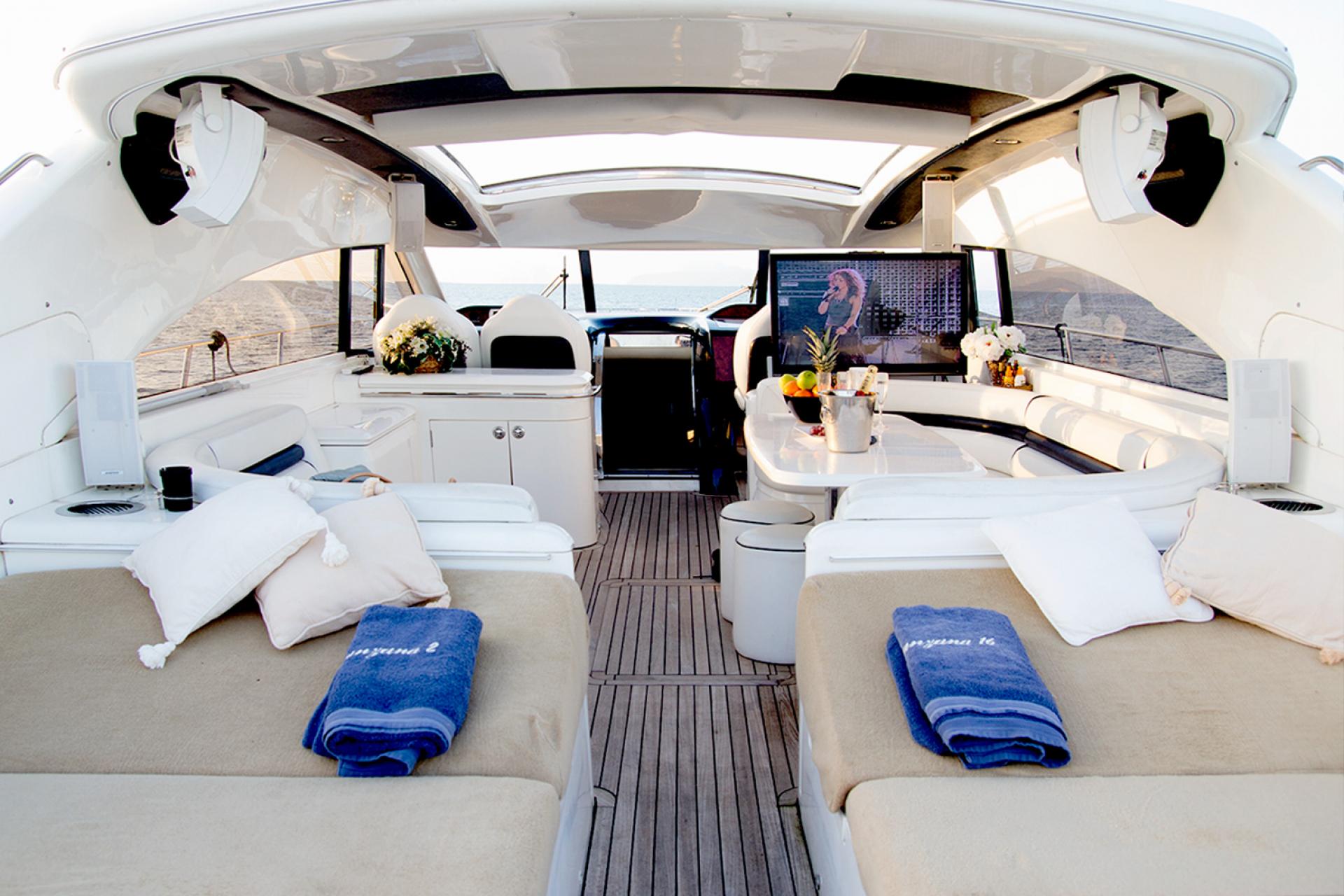 Princess V65 luxury yacht charter in Ibiza — photo 5 | Cyril Peret