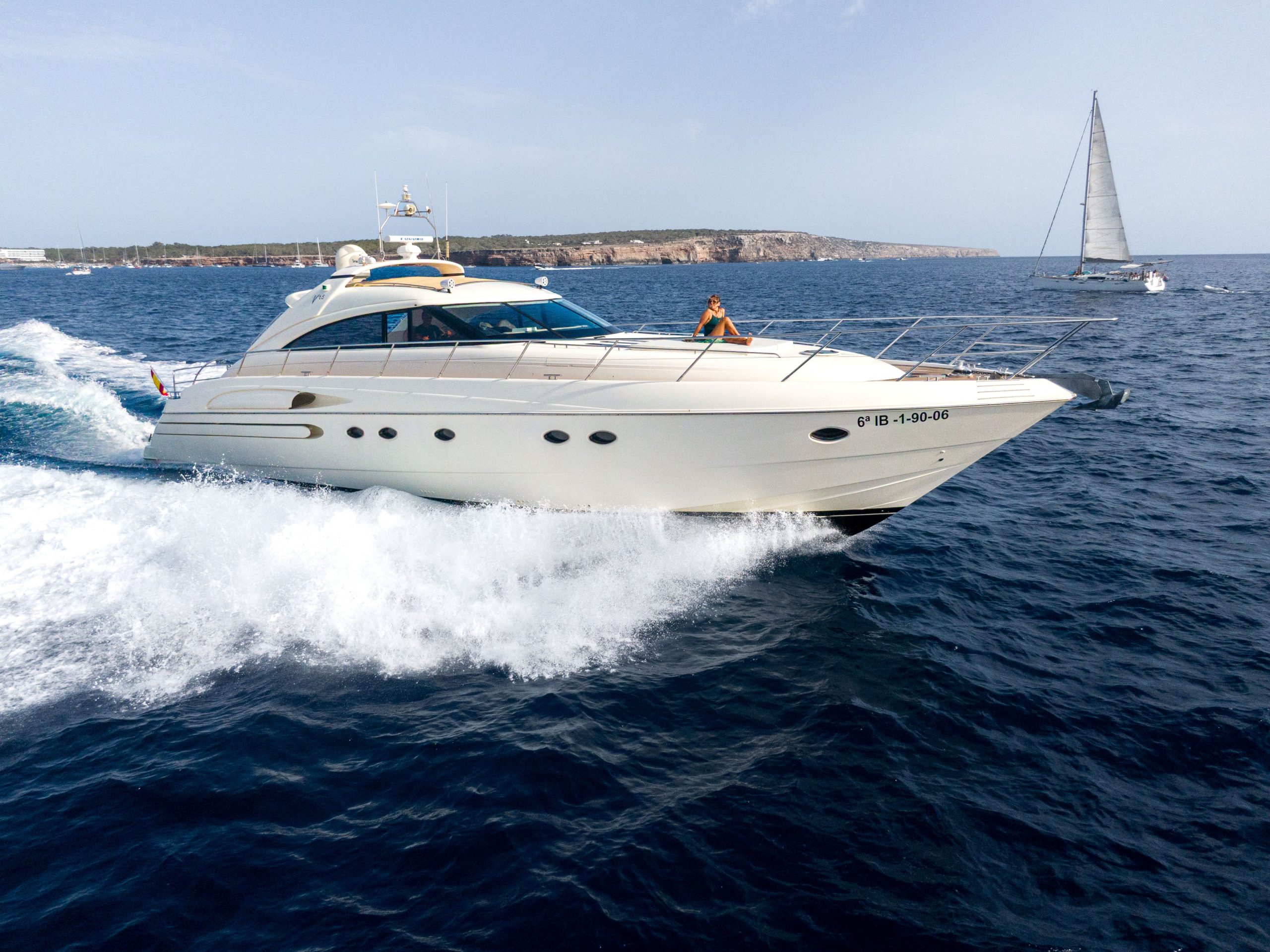 Princess V65 luxury yacht charter in Ibiza — photo 20 | Cyril Peret