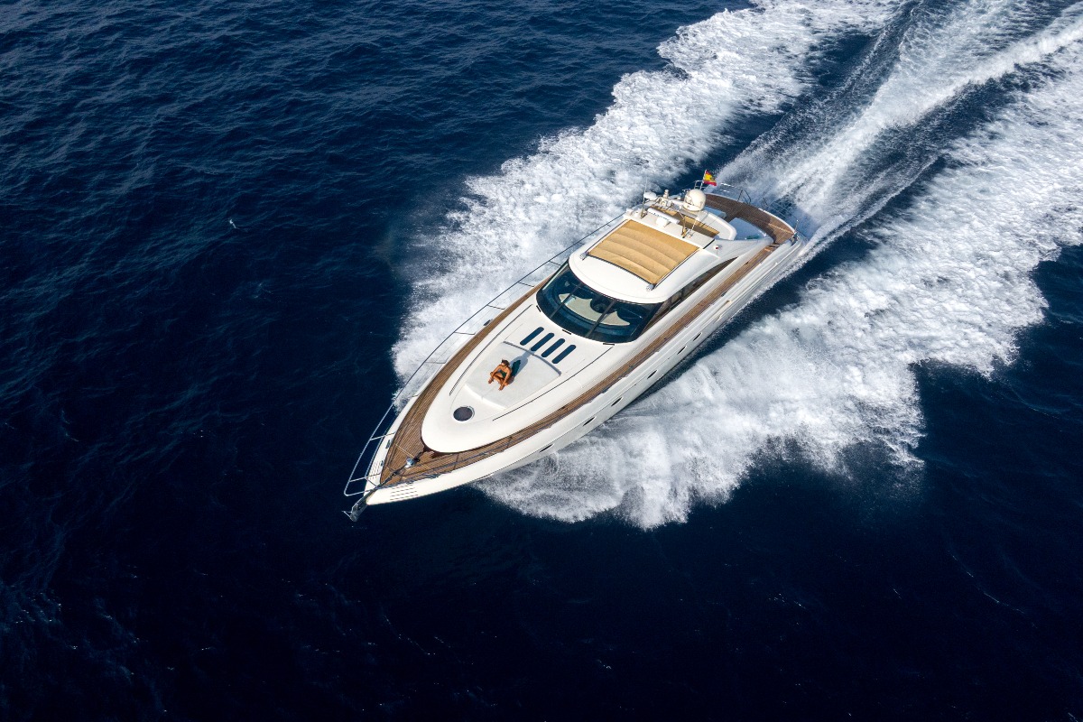 Princess V65 luxury yacht charter in Ibiza — photo 19 | Cyril Peret