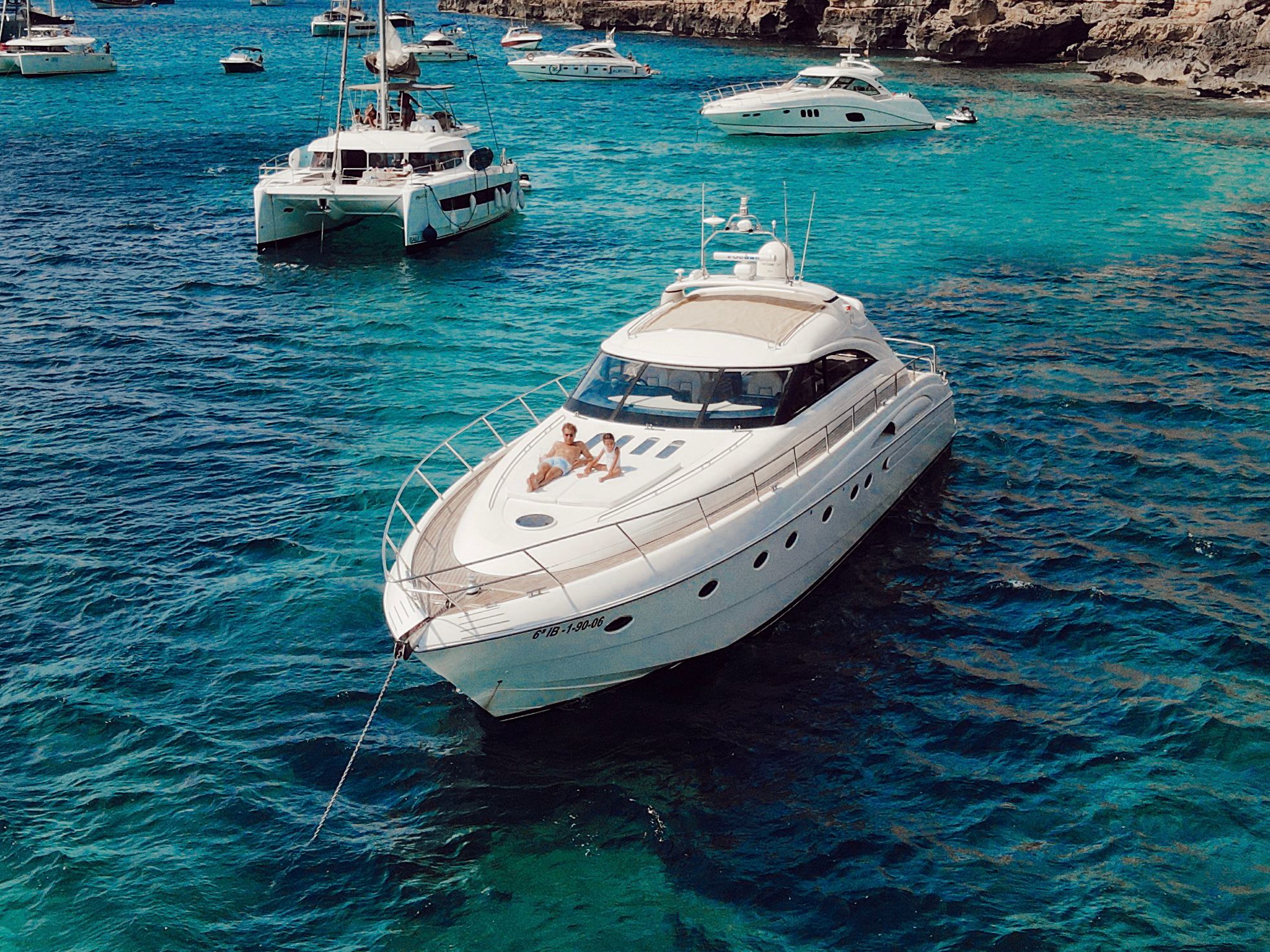 Princess V65 luxury yacht charter in Ibiza — photo 15 | Cyril Peret