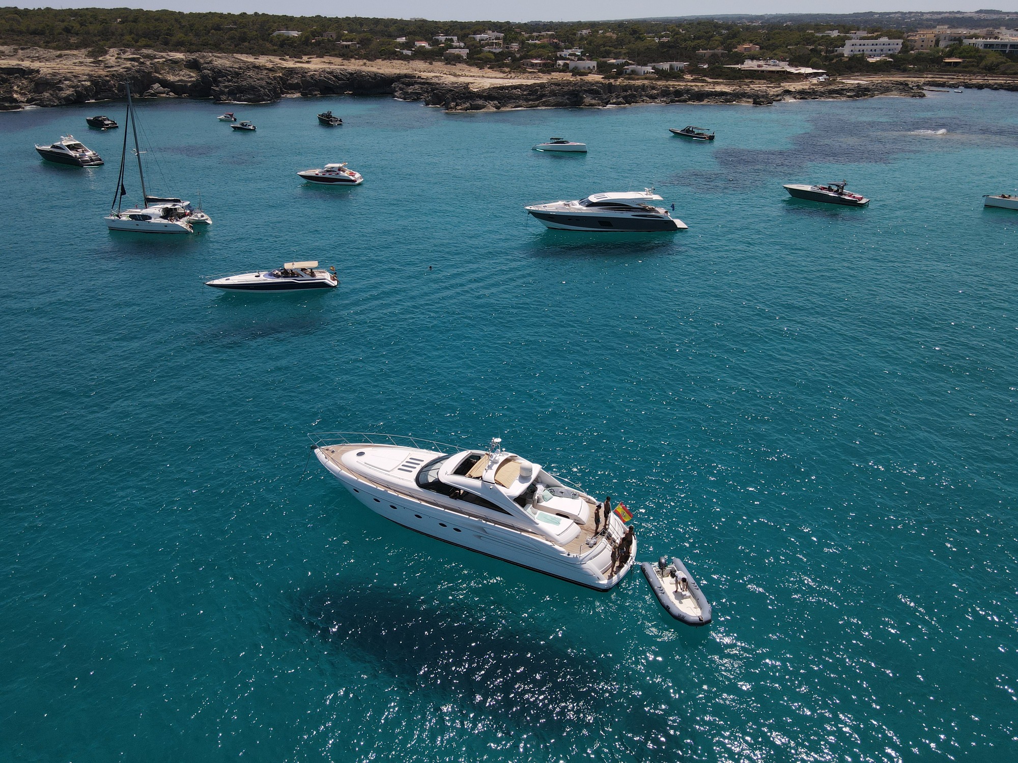 Princess V65 luxury yacht charter in Ibiza — photo 13 | Cyril Peret